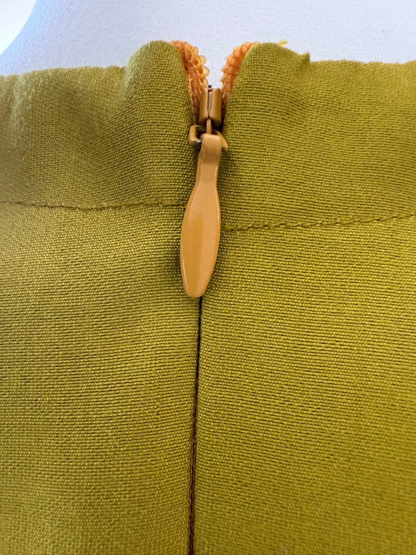 Olive Pleated Anarkali Set