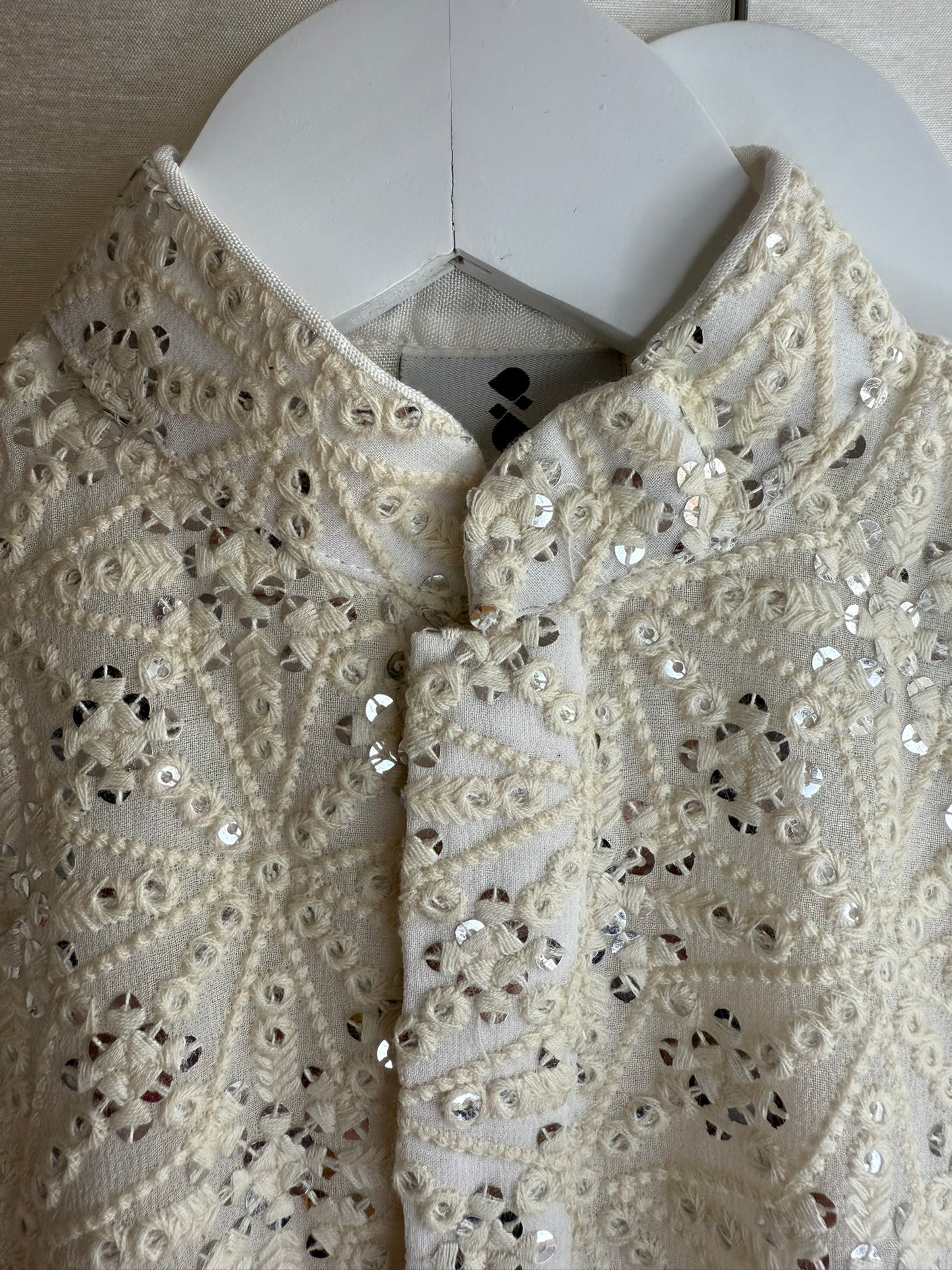 Off White Lakhnavi Kurta Set