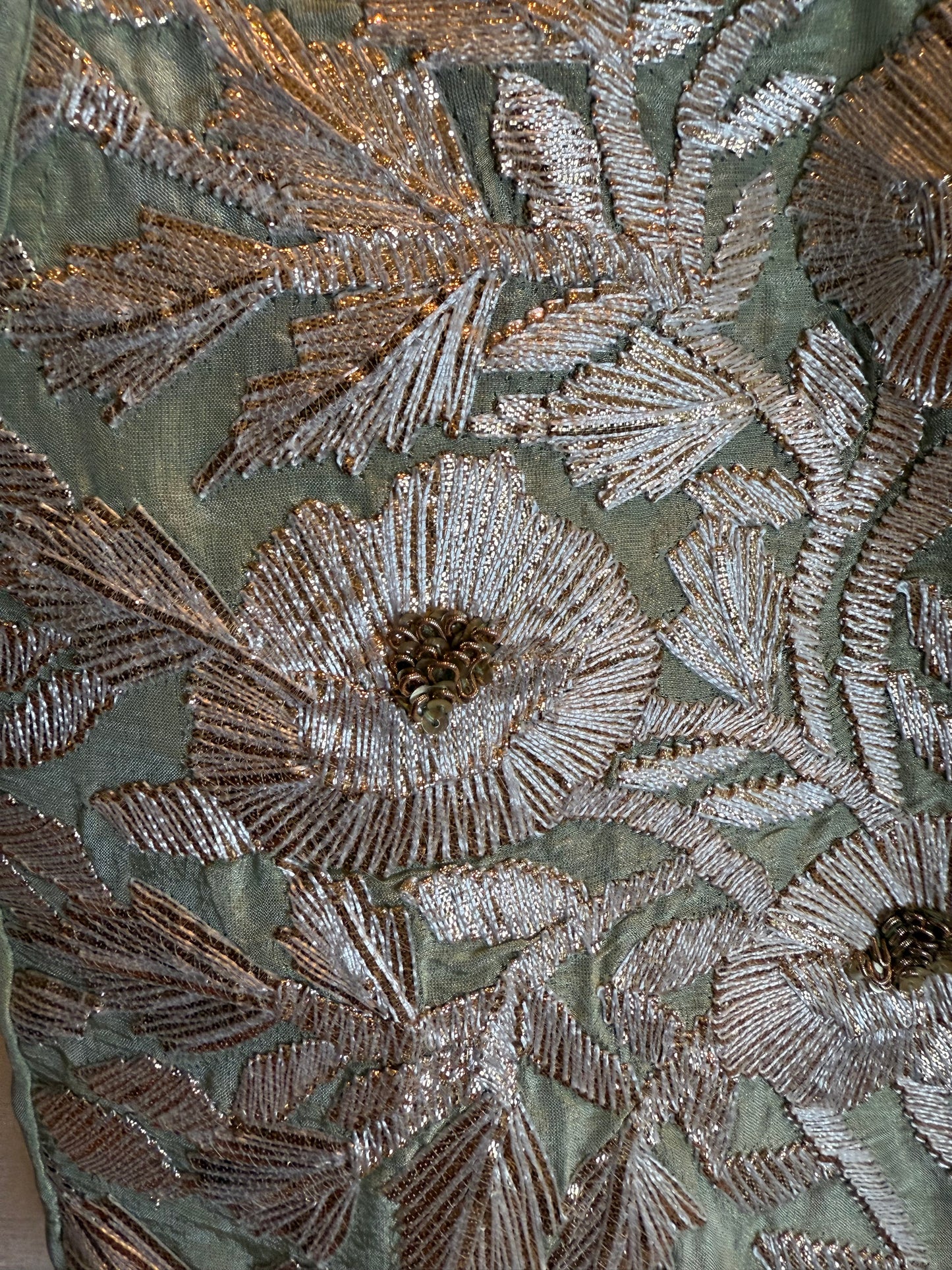 Sage Green Lengha with Gota Embroidery
