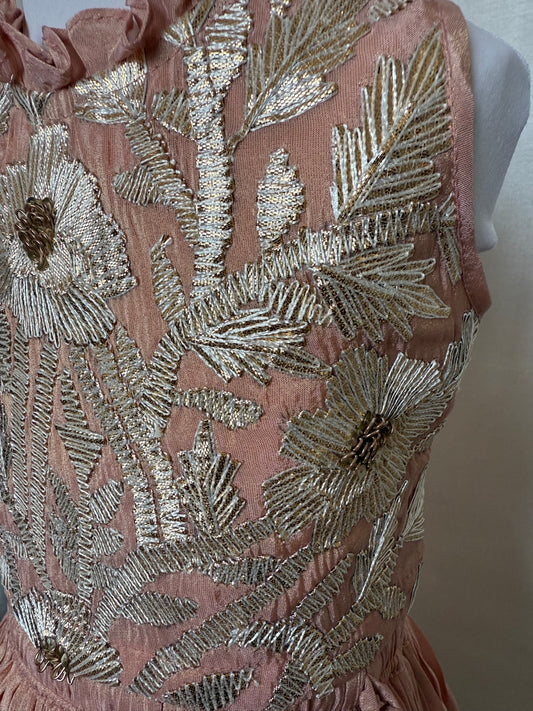 Dusty Pink Lehenga with Gota Embroidery
