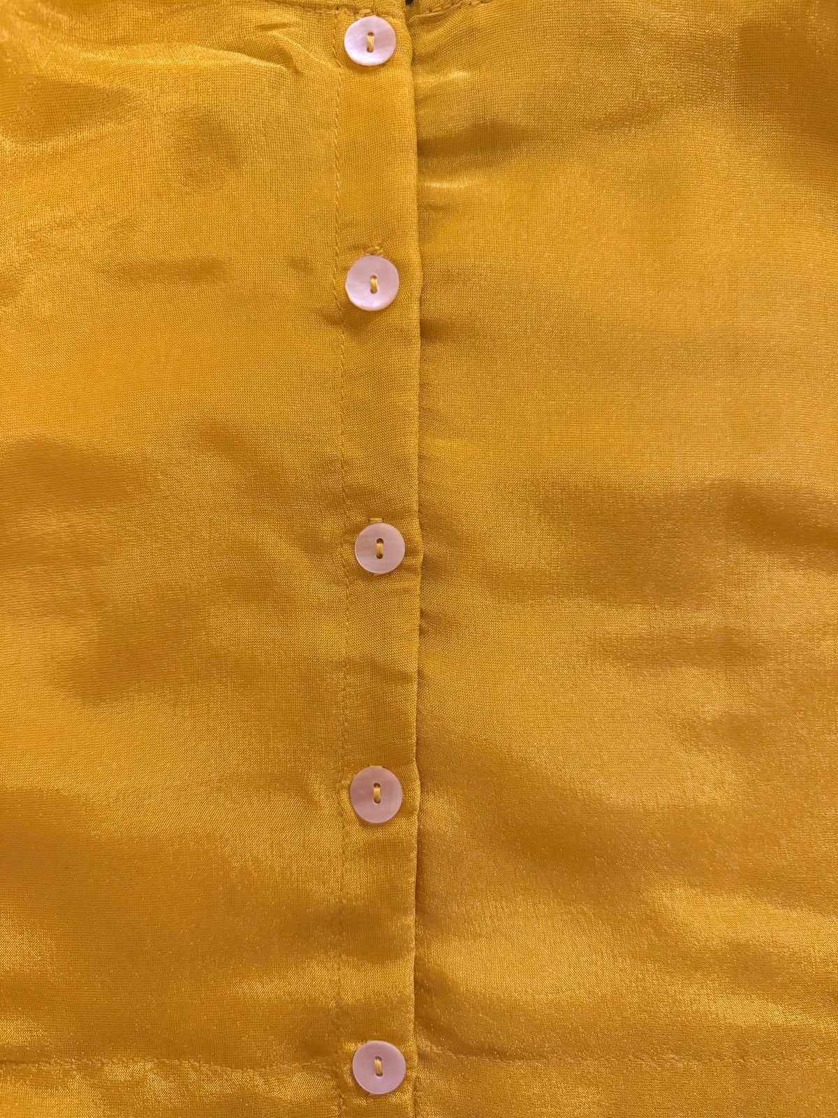 Yellow Lehenga with Zari Thread and Pearl Embroidery