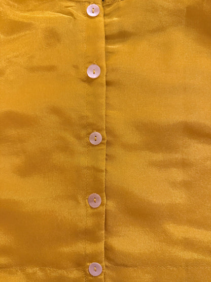 Yellow Lehenga with Zari Thread and Pearl Embroidery