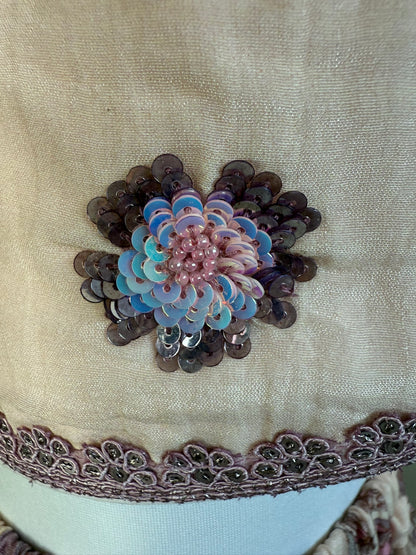 Floral Print Lengha with Embellished Blouse