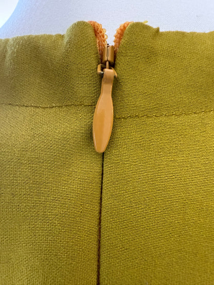 Olive Pleated Anarkali Set