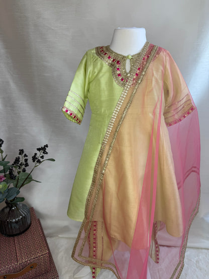 Pistachio Green Anarkali Set