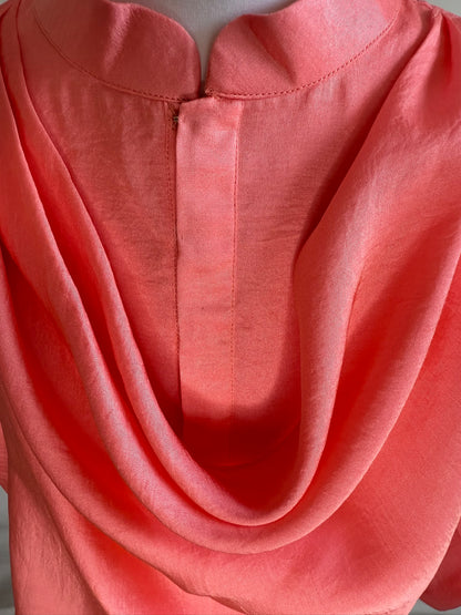Pink Cowl Kurta Set