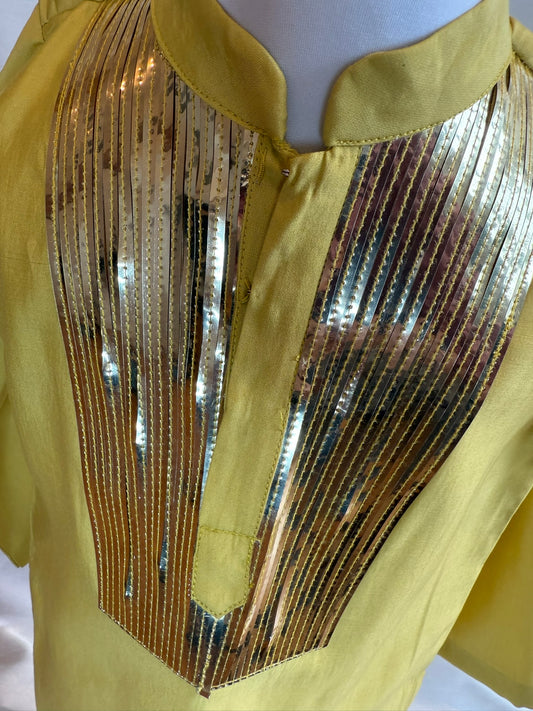 Mustard Kurta Set