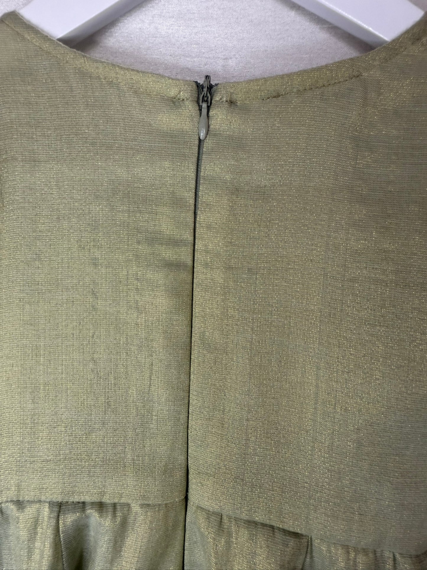 Pistachio Green Zari Embroidered Anarkali Set