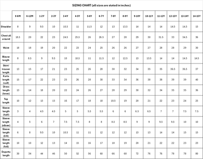 Ivory Lengha with Embroidered Butterflies