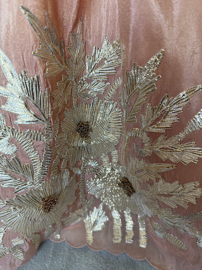 Dusty Pink Lengha with Gota Embroidery